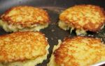 Рецепт картофельных оладий с фаршем