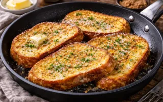 Гренки с яйцом и молоком на сковороде как в детстве