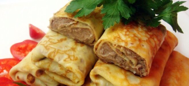 Рецепт блинчиков с тунцом