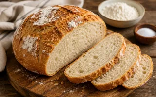 Минималистичный хлеб из трёх продуктов для дома