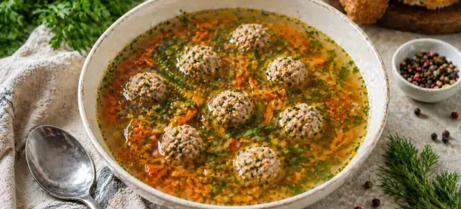 Суп с фрикадельками без картофеля на каждый день