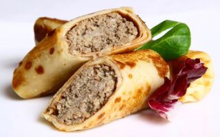 Рецепт фаршированных блинов с фаршем