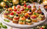 Канапе и мини бутерброды для гостей на праздничный стол
