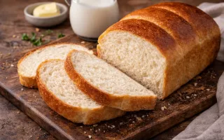 Хлеб на молоке с мягким мякишем и нежным вкусом