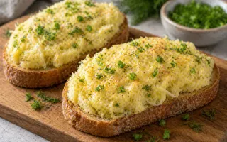 Бутерброды с картофельной начинкой и сыром простой сытный вариант