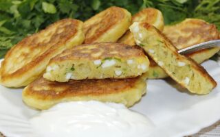 Рецепт оладий с начинкой