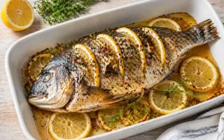 Рыба в духовке с лимоном и специями просто и вкусно