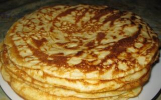 Рецепт пшенных блинов