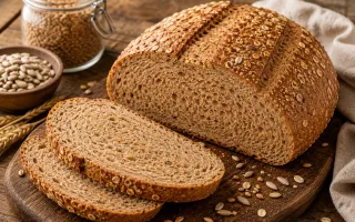 Как приготовить ароматную цельнозерновую буханку дома