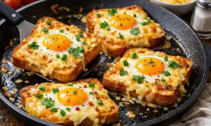 Как приготовить бутерброды с яйцом и сыром на сковороде
