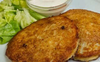 Рецепт картофельных оладий с мясом