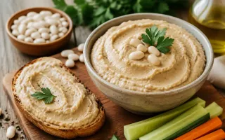 Нежная фасолевая паста для быстрого домашнего перекуса