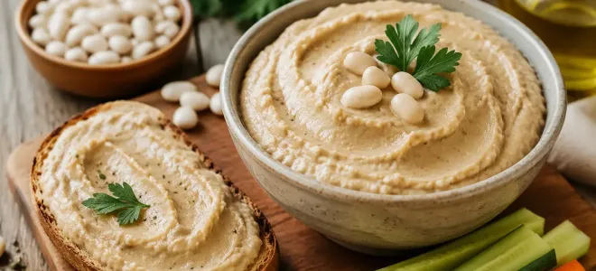 Нежная фасолевая паста для быстрого домашнего перекуса