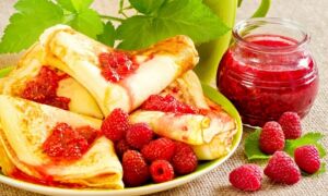 Рецепт ягодных блинов